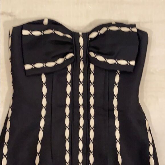 NWT Tracy Reese Strapless Bow Front Cocktail Dress - Picture 2 of 12